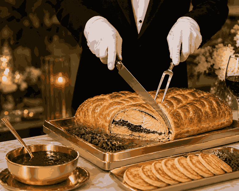 Kosher salmon station at Eden Regal